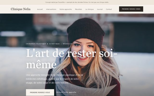 Exemple de site pour Chirurgie plastique & esthétique (démo)