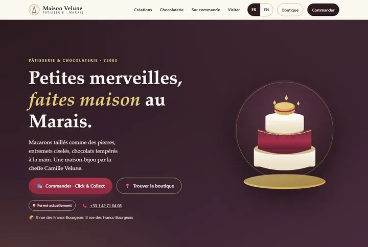 Maison Velune — site web créé par FutureSite (démo)