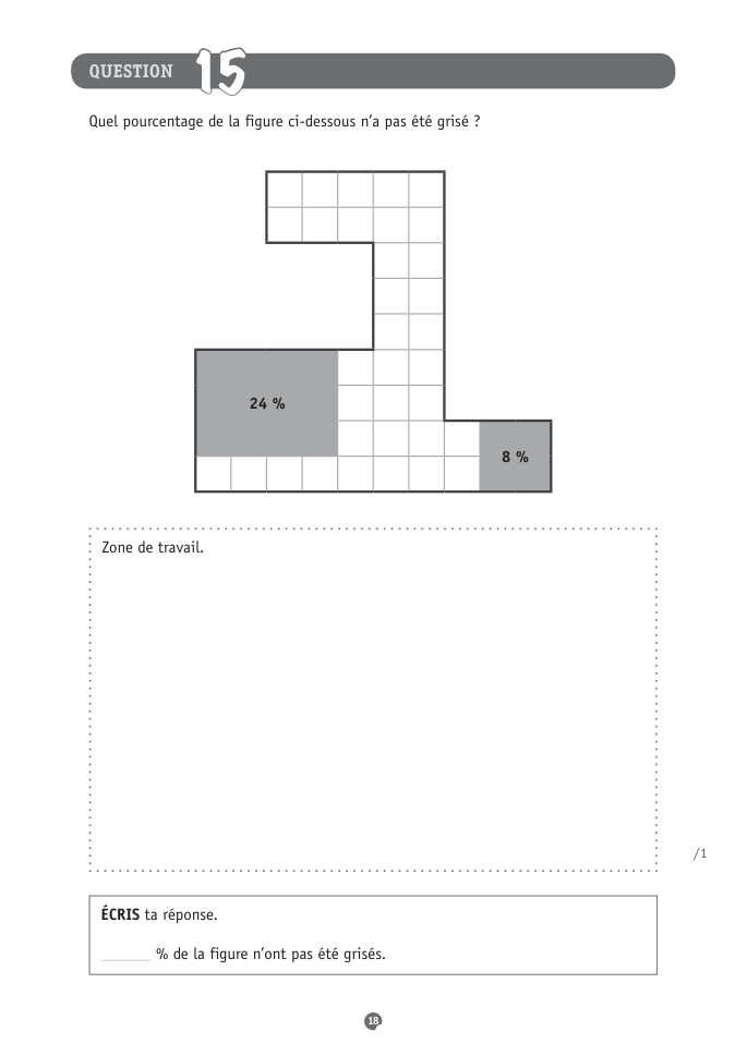Exercice du questionnaire CEB 2015, page 130