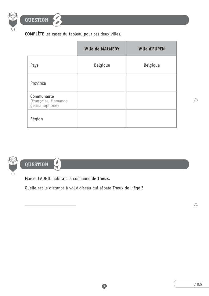 Exercice du questionnaire CEB 2015, page 79