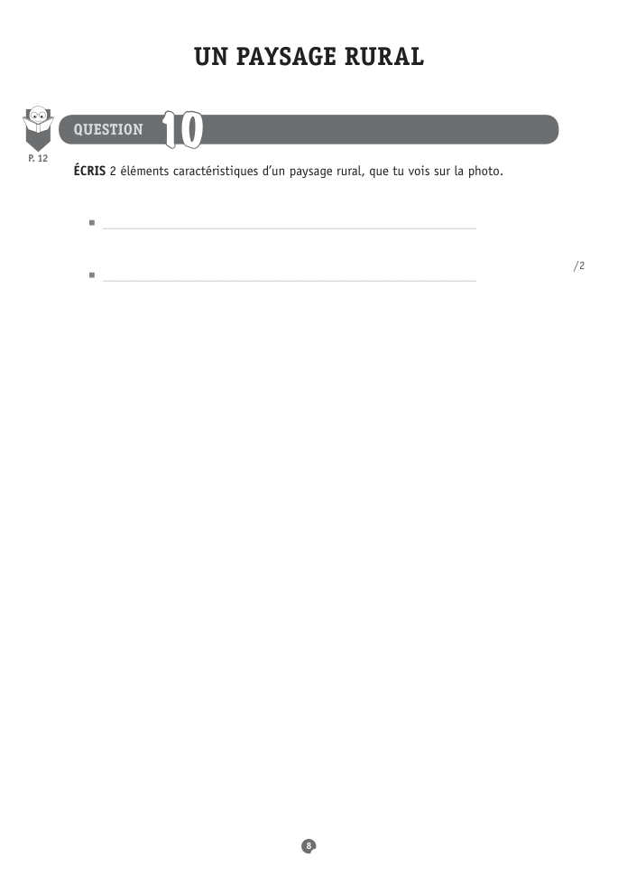 Exercice du questionnaire CEB 2015, page 80