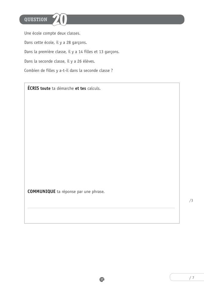 Exercice du questionnaire CEB 2016, page 145