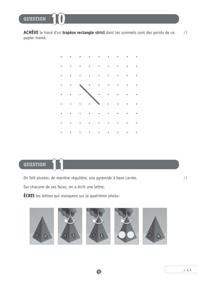 Exercice du questionnaire CEB 2016, page 29