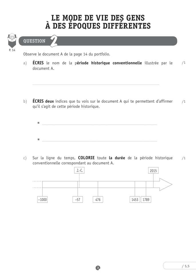Exercice du questionnaire CEB 2016, page 43