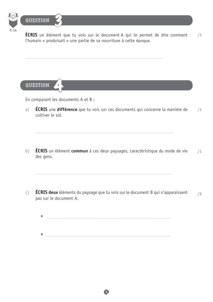 Exercice du questionnaire CEB 2016, page 44