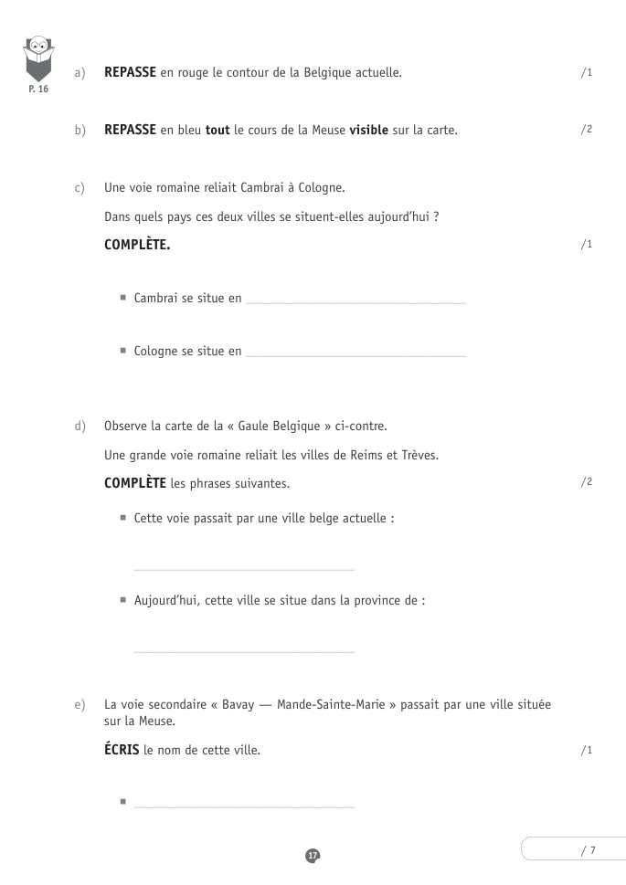 Exercice du questionnaire CEB 2016, page 57