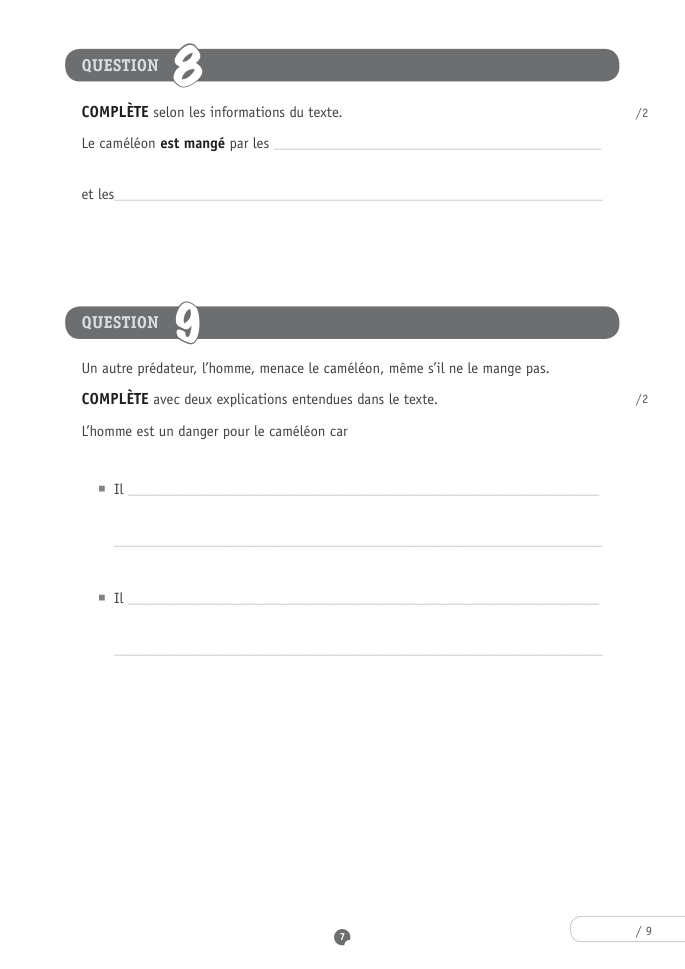 Exercice du questionnaire CEB 2016, page 75