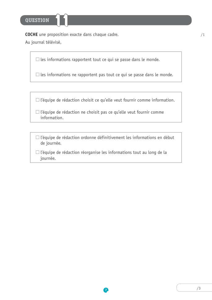 Exercice du questionnaire CEB 2017, page 139