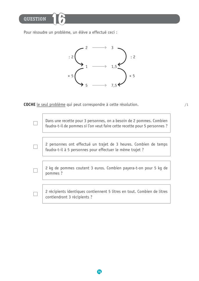 Exercice du questionnaire CEB 2017, page 50