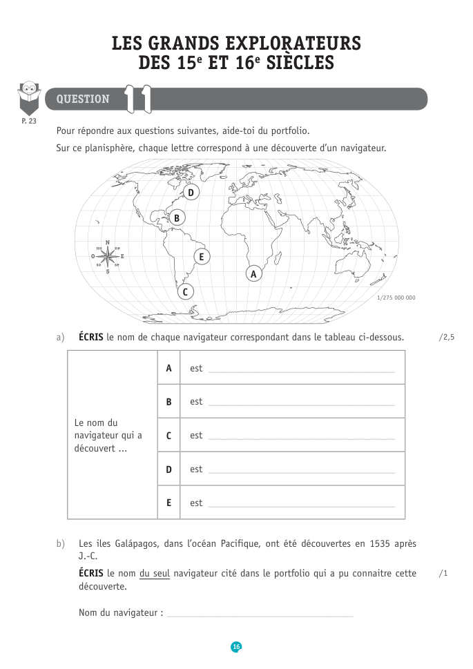 Exercice du questionnaire CEB 2017, page 72