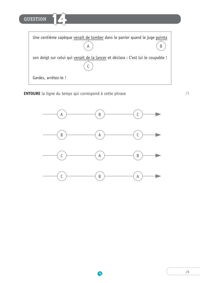 Exercice du questionnaire CEB 2017, page 85