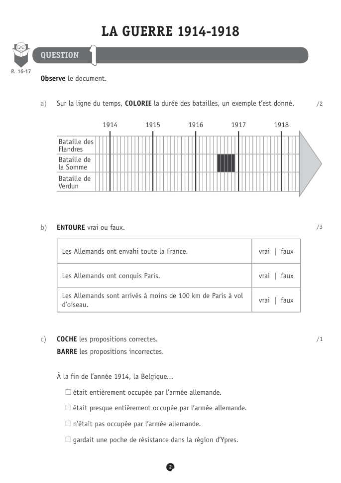 Exercice du questionnaire CEB 2018, page 102