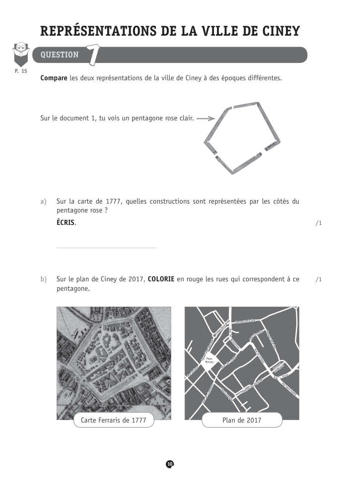 Exercice du questionnaire CEB 2018, page 110
