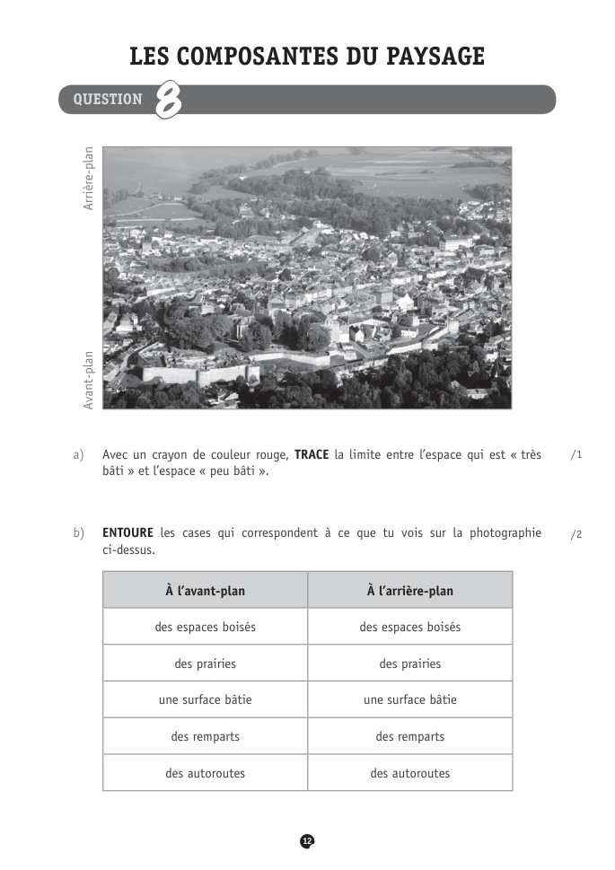 Exercice du questionnaire CEB 2018, page 112