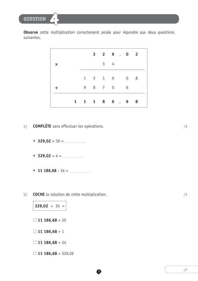 Exercice du questionnaire CEB 2018, page 131
