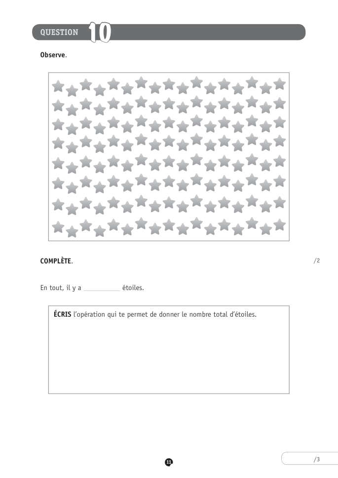 Exercice du questionnaire CEB 2018, page 135
