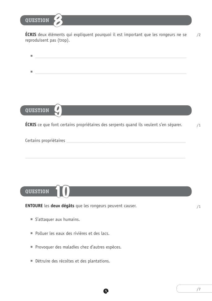 Exercice du questionnaire CEB 2018, page 149