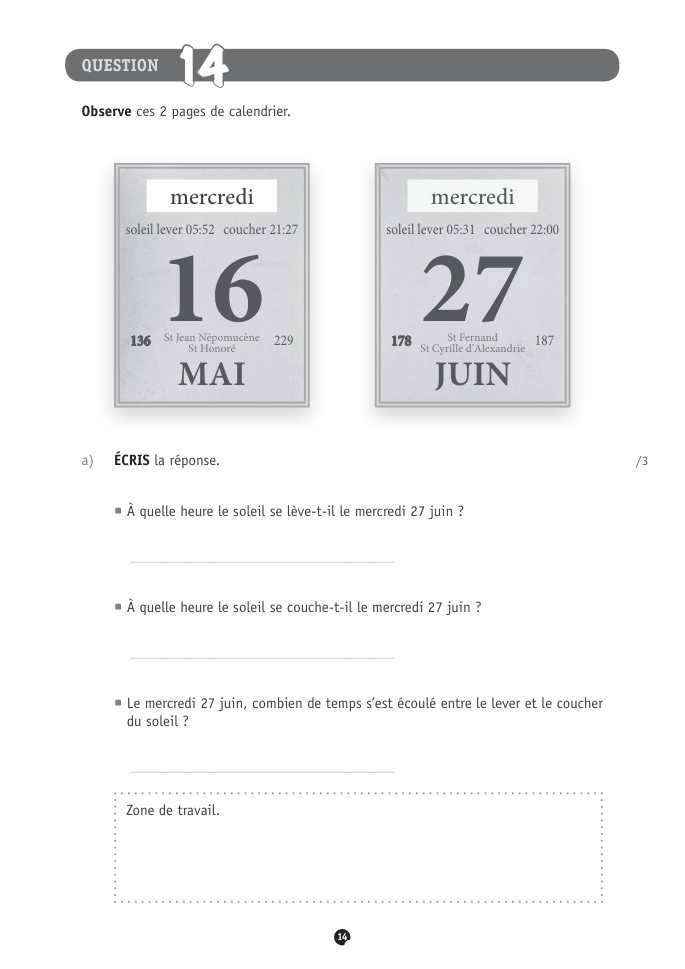 Exercice du questionnaire CEB 2018, page 54