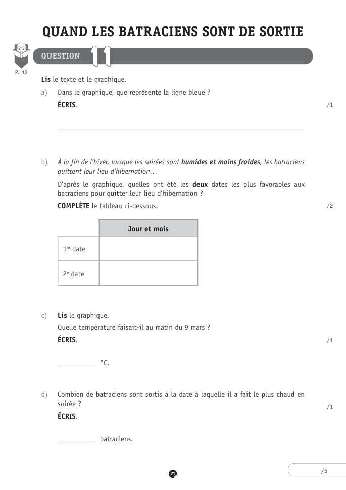 Exercice du questionnaire CEB 2018, page 81