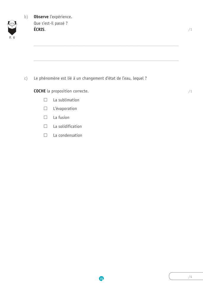 Exercice du questionnaire CEB 2019, page 131