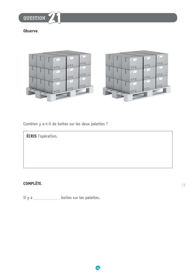Exercice du questionnaire CEB 2019, page 24