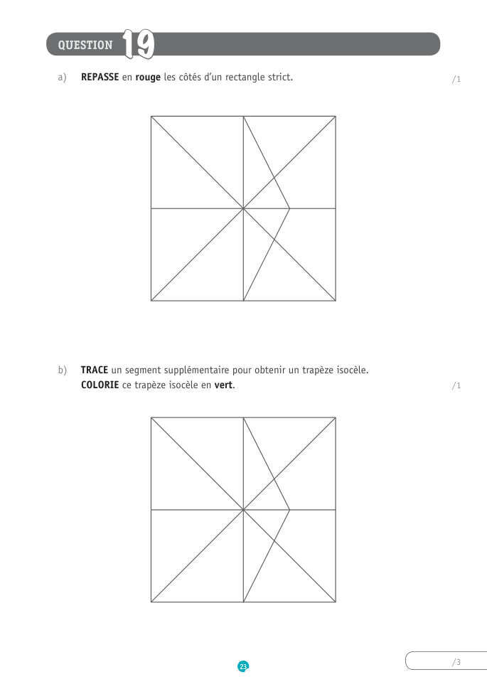 Exercice du questionnaire CEB 2019, page 71