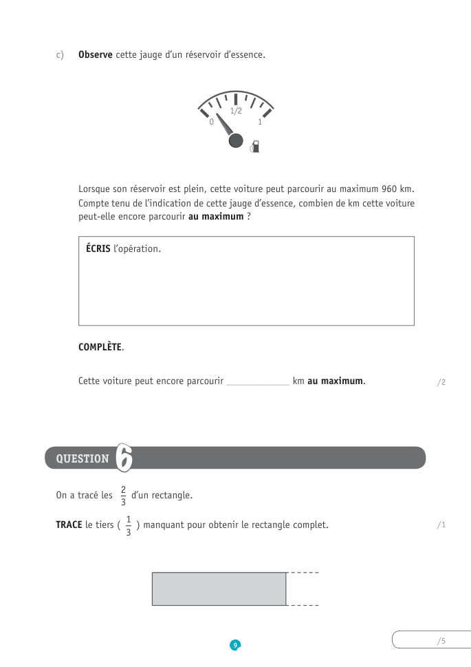 Exercice du questionnaire CEB 2019, page 9