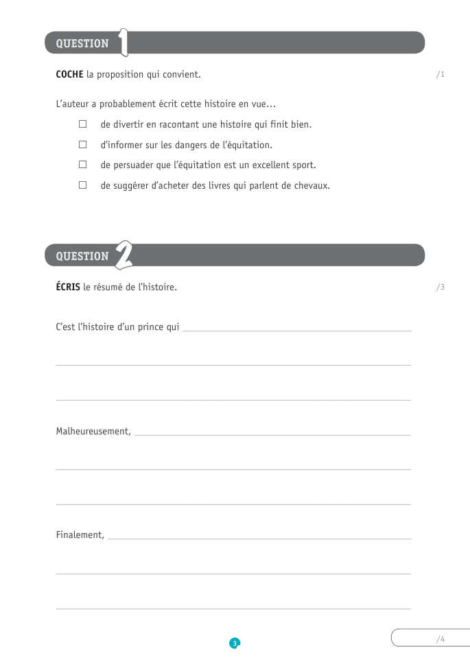 Exercice du questionnaire CEB 2019, page 91