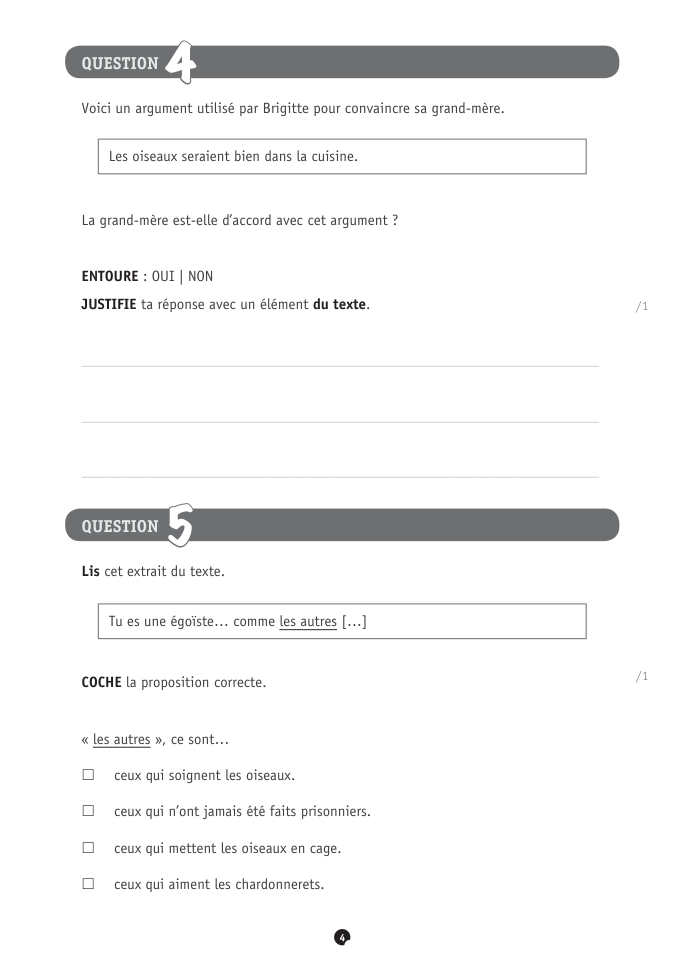 Exercice du questionnaire CEB 2021, page 100