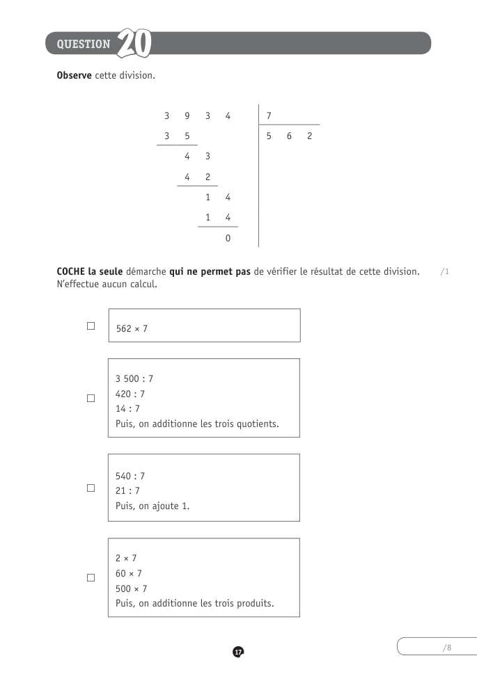 Exercice du questionnaire CEB 2021, page 129