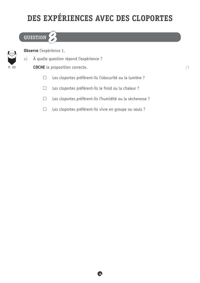 Exercice du questionnaire CEB 2021, page 148