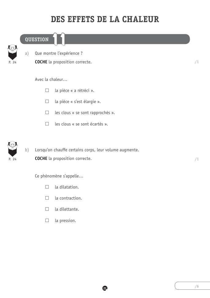 Exercice du questionnaire CEB 2021, page 153