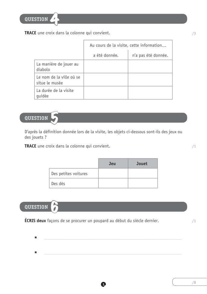 Exercice du questionnaire CEB 2021, page 3