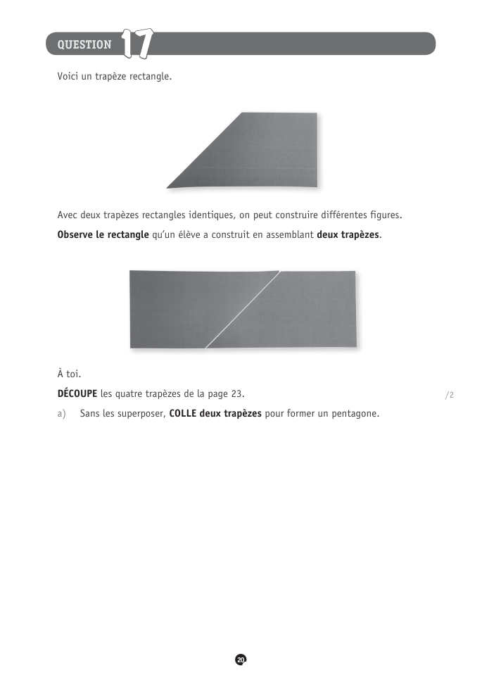 Exercice du questionnaire CEB 2021, page 32