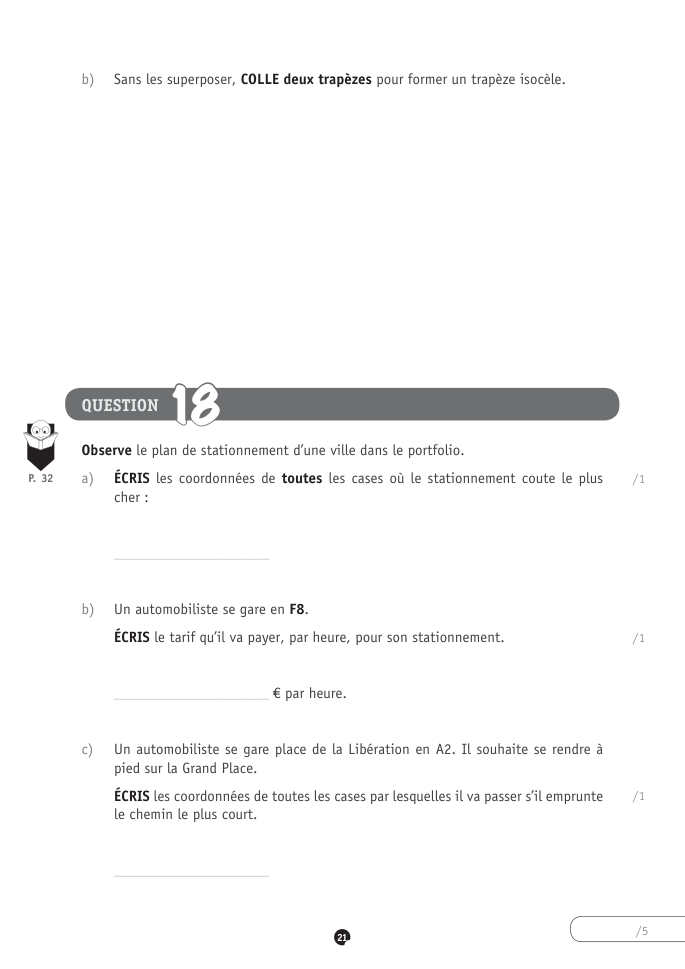 Exercice du questionnaire CEB 2021, page 33