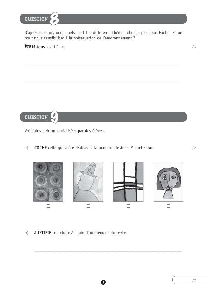 Exercice du questionnaire CEB 2021, page 43