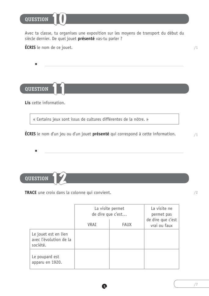 Exercice du questionnaire CEB 2021, page 5