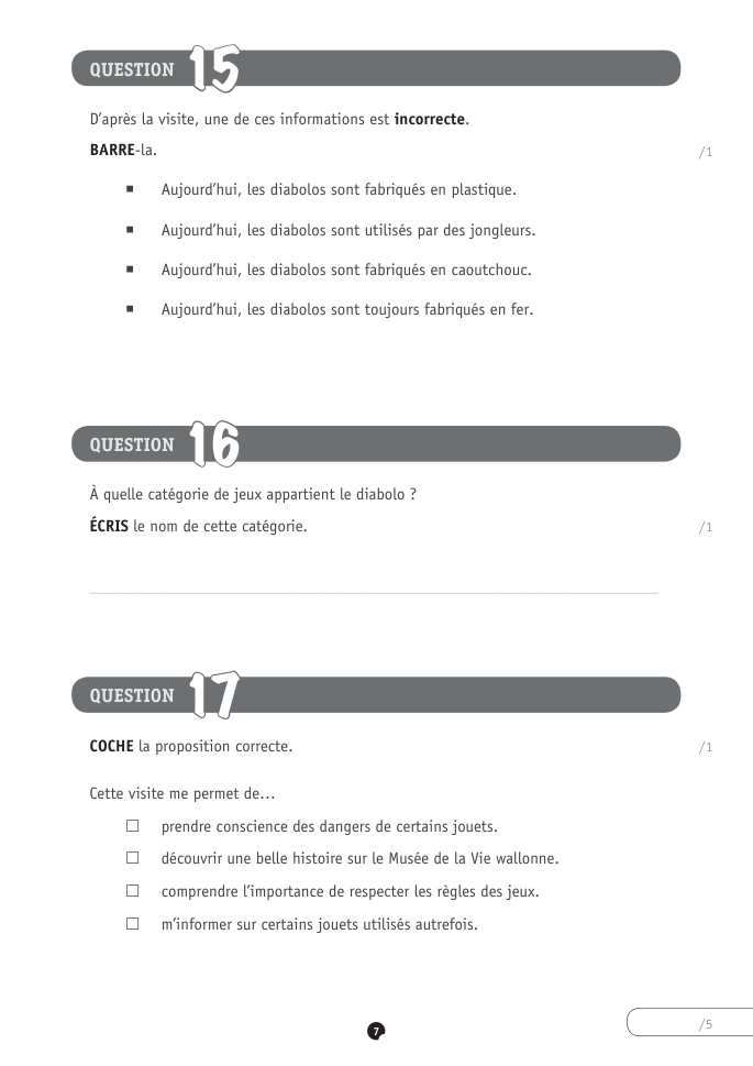 Exercice du questionnaire CEB 2021, page 7