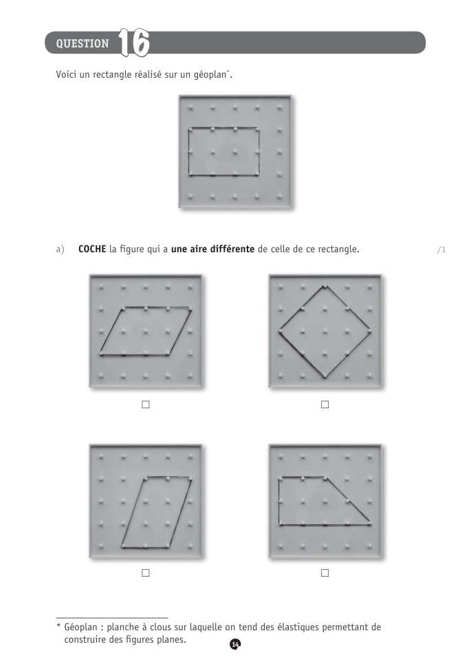 Exercice du questionnaire CEB 2021, page 90