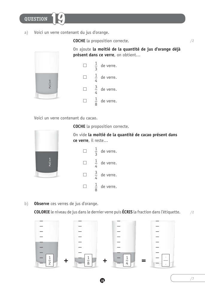 Exercice du questionnaire CEB 2021, page 95