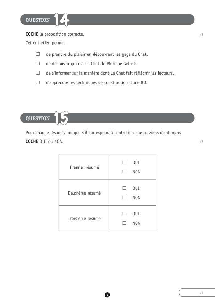 Exercice du questionnaire CEB 2022, page 127