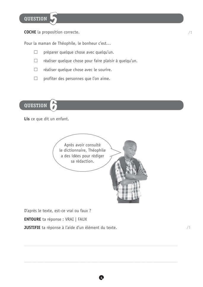 Exercice du questionnaire CEB 2022, page 148