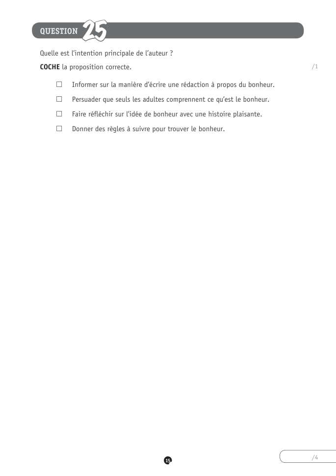 Exercice du questionnaire CEB 2022, page 159