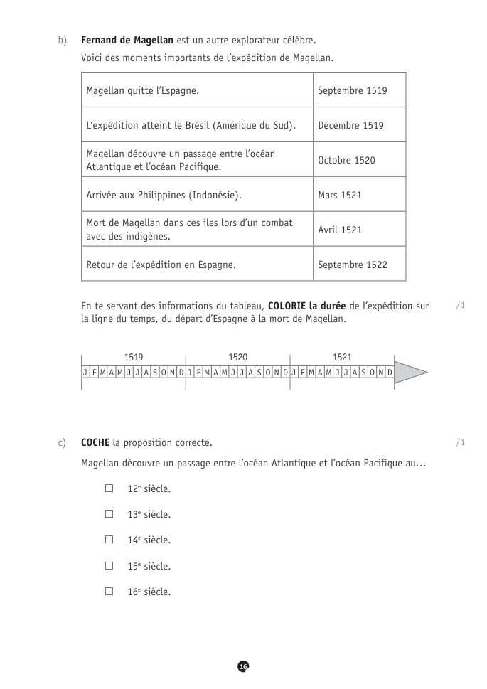 Exercice du questionnaire CEB 2022, page 16