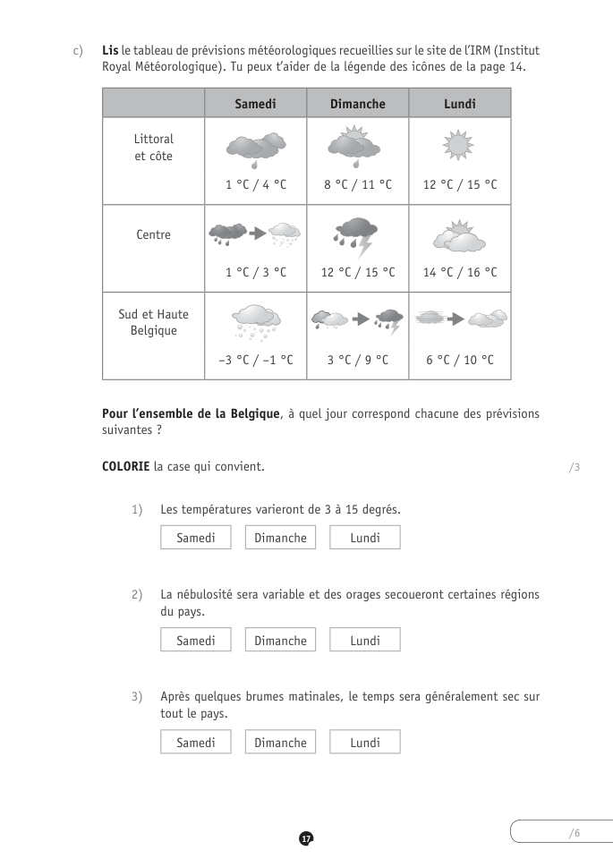 Exercice du questionnaire CEB 2022, page 45