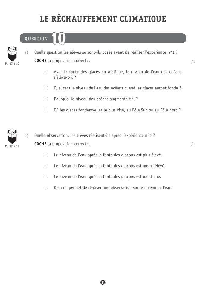 Exercice du questionnaire CEB 2022, page 52