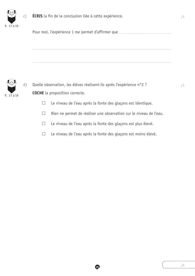 Exercice du questionnaire CEB 2022, page 53