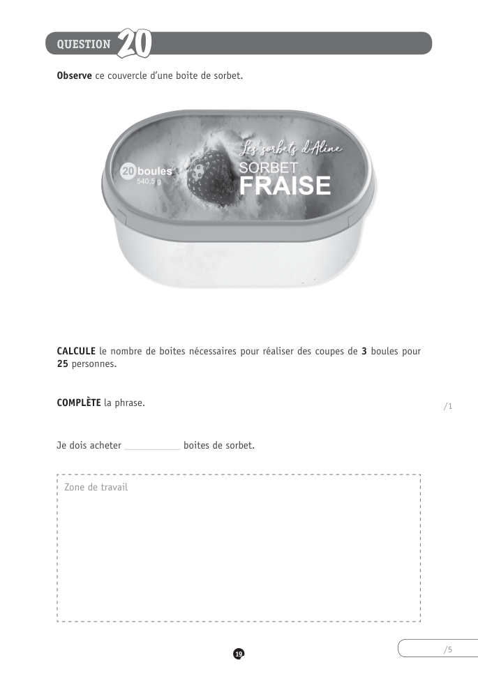 Exercice du questionnaire CEB 2022, page 75