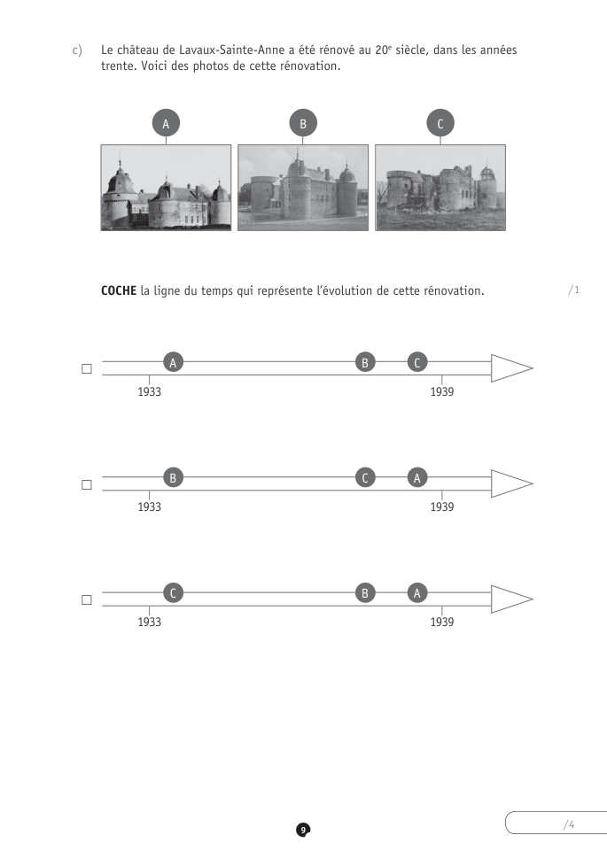 Exercice du questionnaire CEB 2022, page 9