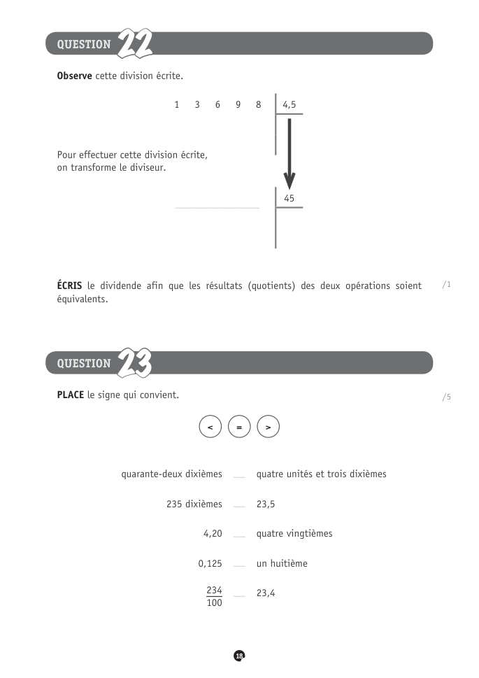 Exercice du questionnaire CEB 2022, page 94